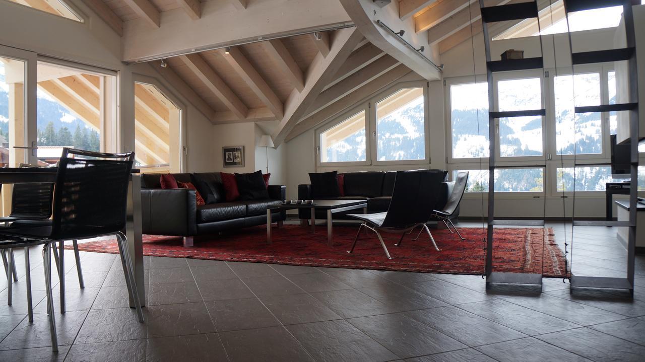 Chalet Brunner Penthouse Wengen Exterior photo