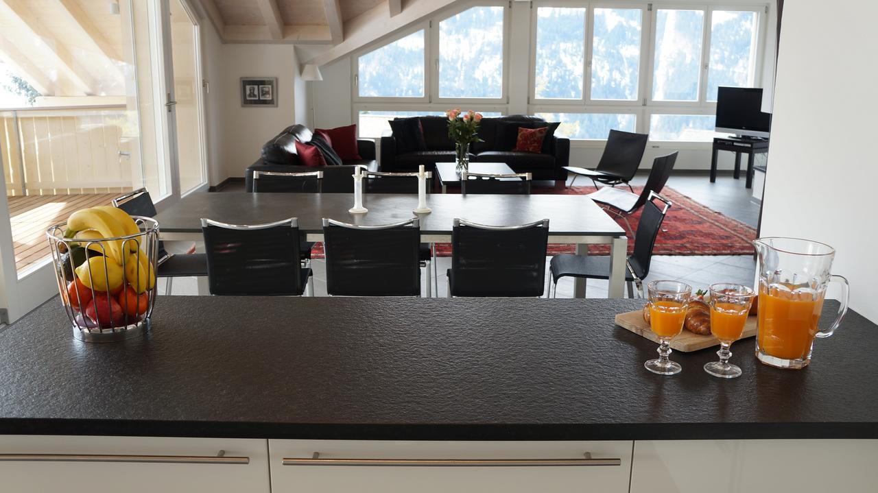 Chalet Brunner Penthouse Wengen Exterior photo